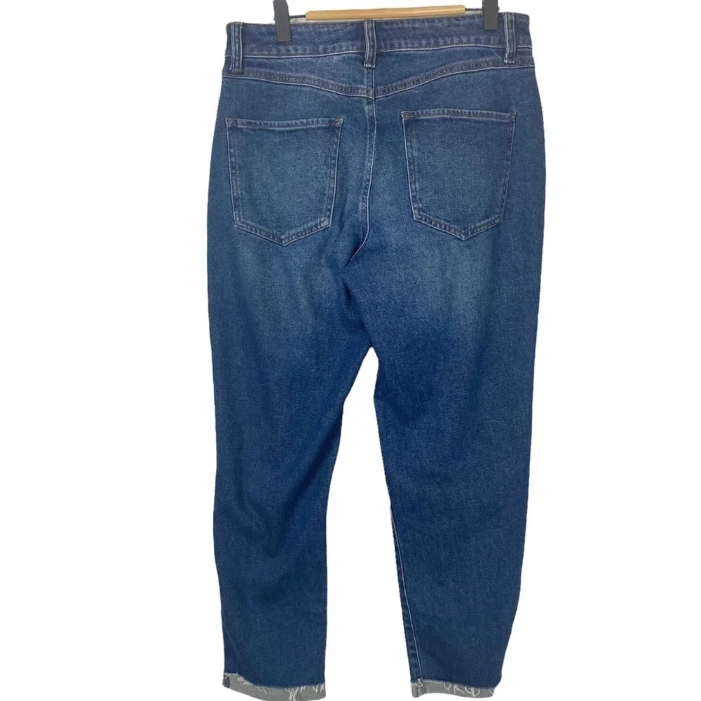 REWASH Super Hi-Rise Mom Jeans 29 Raw Step Hem Distressed - Picture 3 of 14